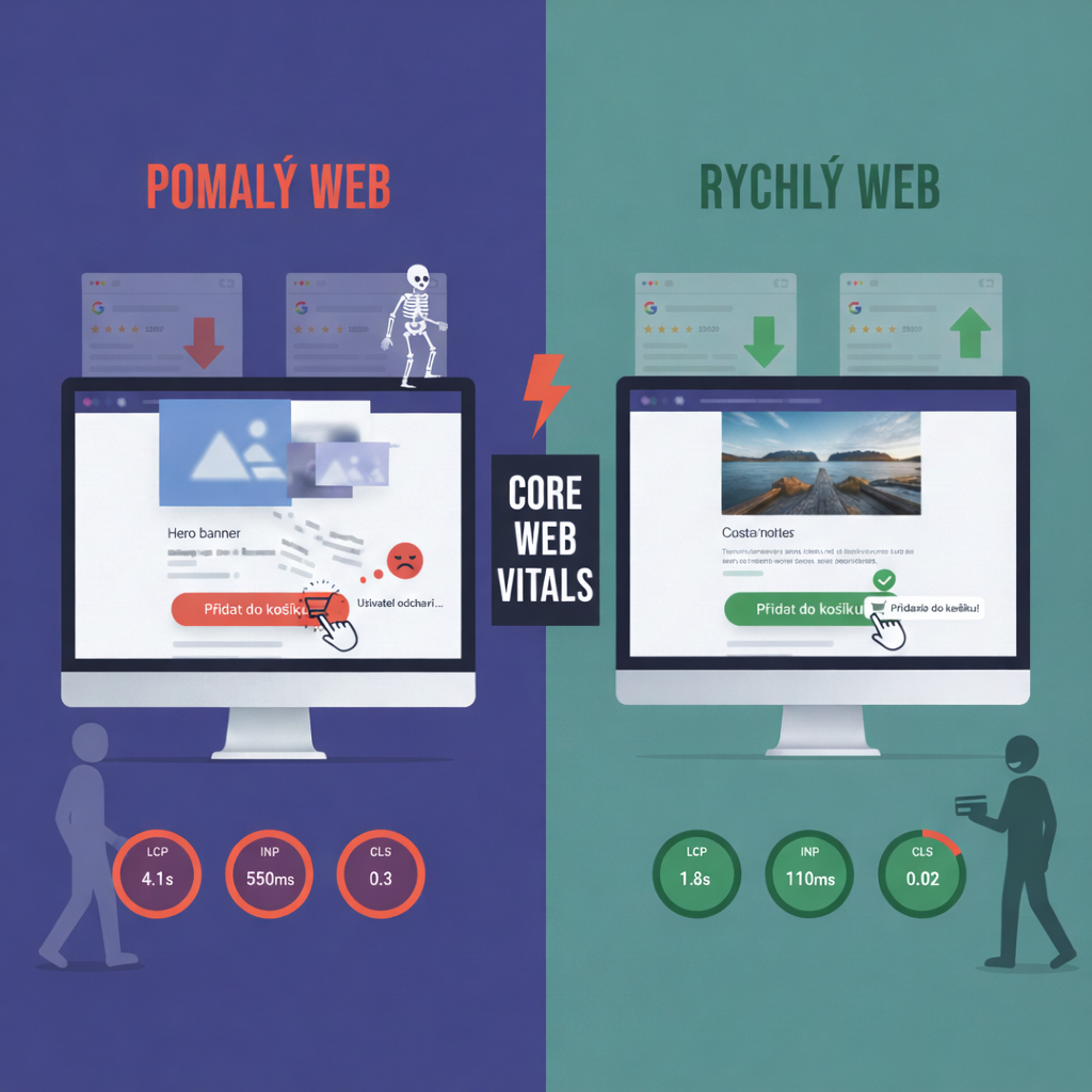 Core Web Vitals: Průvodce rychlostí webu pro lepší pozice v Googlu